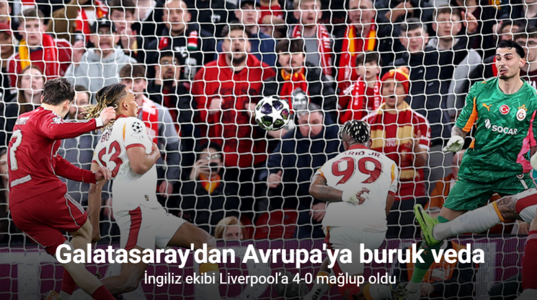 Galatasaray'dan Avrupa'ya buruk veda