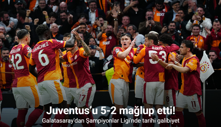 Galatasaray'dan Şampiyonlar Ligi'nde tarihi galibiyet