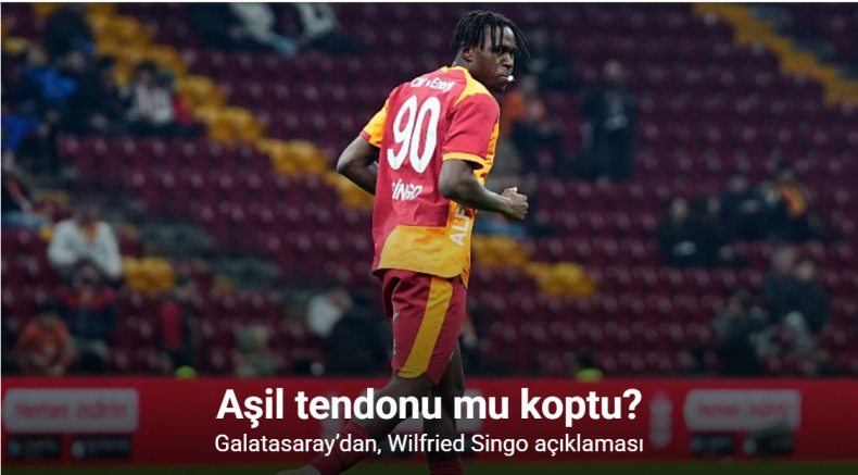 Galatasaray’dan, Wilfried Singo açıklaması