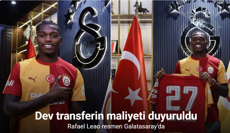 Galatasaray, Leao ile 4 yıllık sözleşme imzaladı