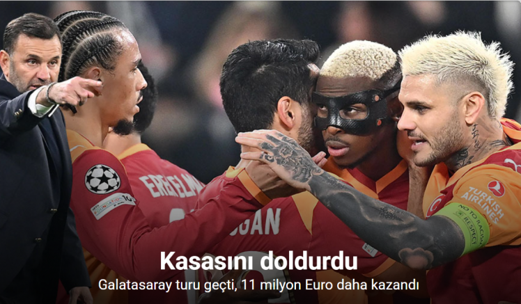 Galatasaray turu geçti, 11 milyon Euro daha kazandı