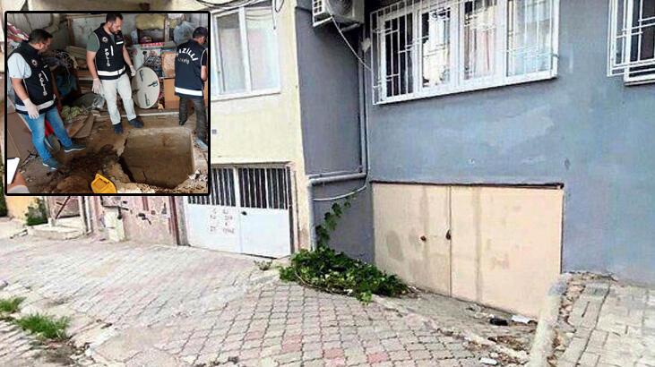 Garajında insan kemikleri bulundu