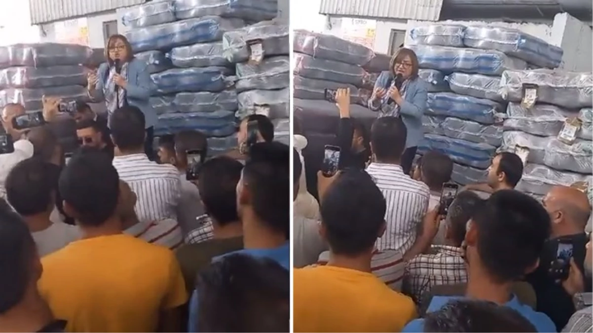 Gaziantep Büyükşehir Belediye Başkanı Fatma Şahin, greve çıkan işçileri patronu överek vazgeçirmeye çalıştı