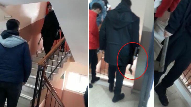 Gaziosmanpaşa'da okula baltalı baskın