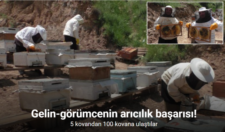 Gelin-görümcenin arıcılık başarısı: 5 kovandan 100 kovana ulaştılar