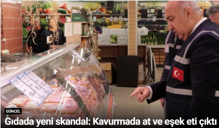 Gıdada yeni skandal: Kavurmada at ve eşek eti çıktı