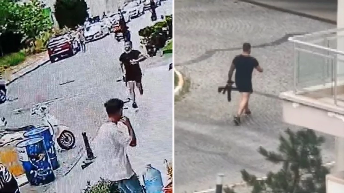 Görüntüler Teksas değil Esenyurt'tan! Pompalı silahla iş yerine kurşun yağdırdı