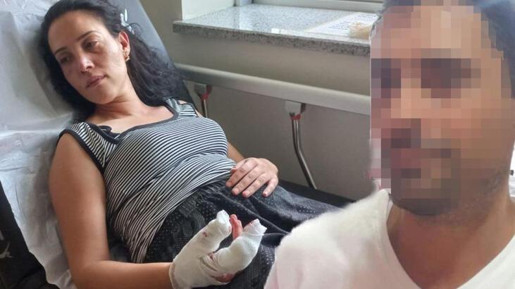 Gözü dönen koca eşini feci şekilde darp edip, bıçakla parmağını kesti!