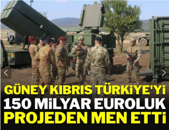Güney Kıbrıs, Türkiye'yi 150 milyar Euroluk savunma projesinden men etti