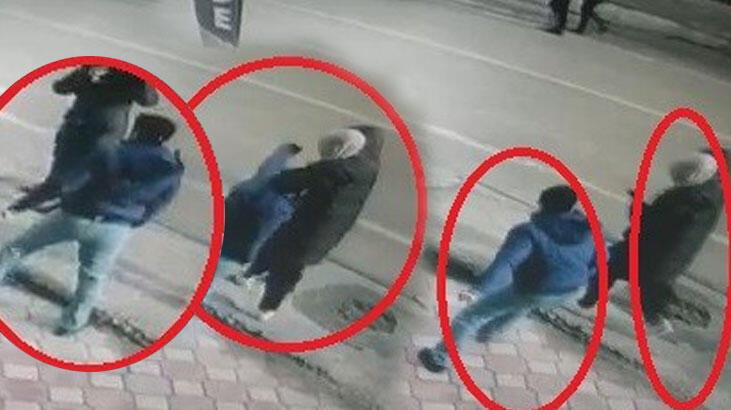 Güpegündüz yolda yürüyen kadının burnunu böyle kırdı