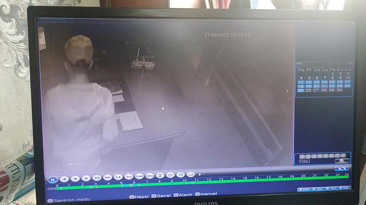 Güvenlik kamerasını sonradan fark etti! Lokantadan bozuk para hırsızlığı anbean kaydedildi