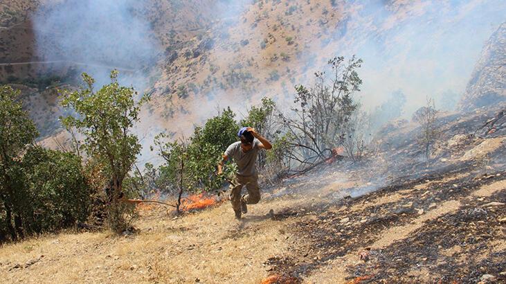 Hakkari Valiliği: Goman Tepe çevresindeki yangın kontrol altında