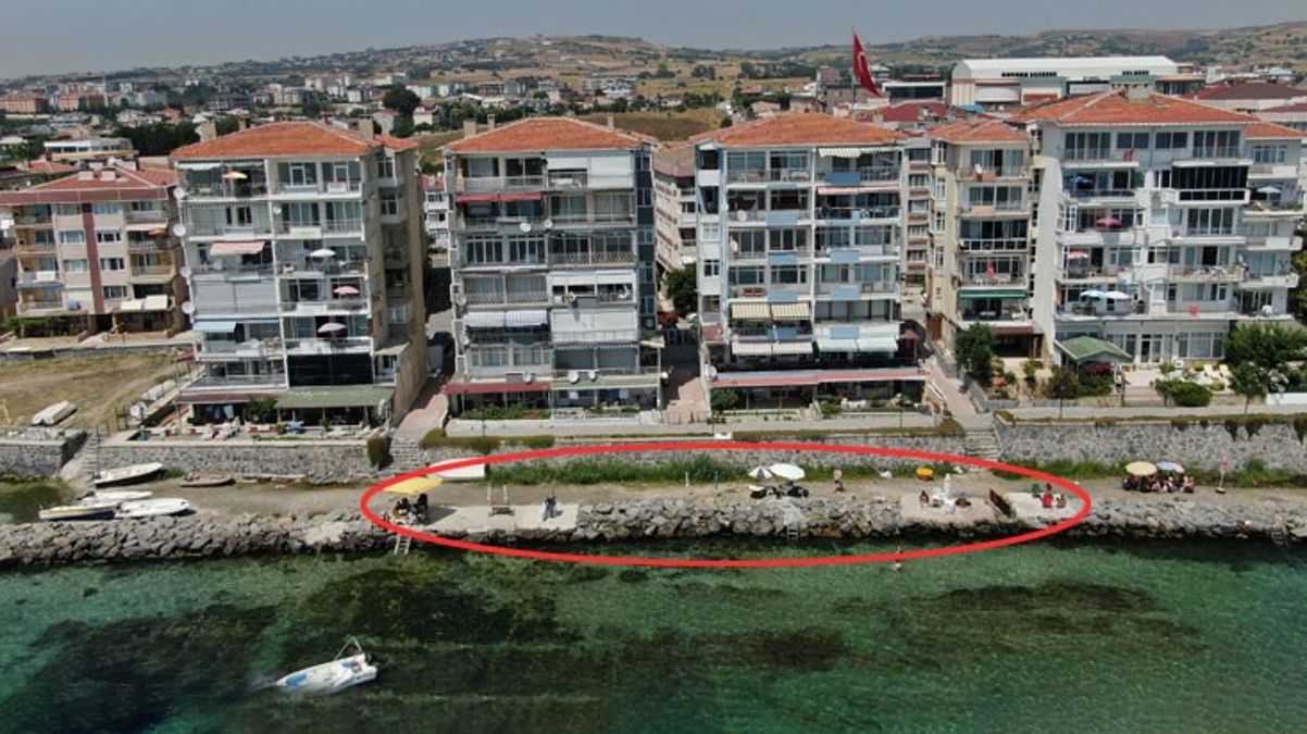 Halk tepkili! Silivri Selimpaşa'da kayalıklara beton döküp kendilerine ait alan oluşturdular