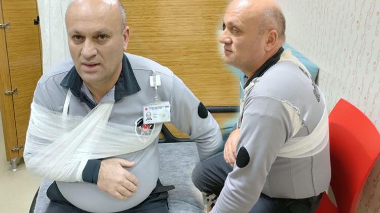Hastanede kavgayı ayıran özel güvenlik görevlisinin kolu çıktı