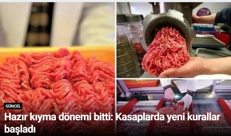 Hazır kıyma dönemi bitti: Kasaplarda yeni kurallar başladı