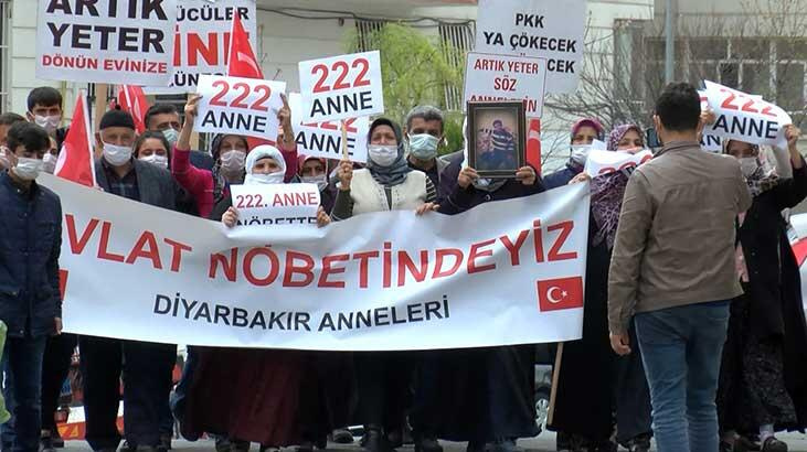 HDP önündeki eylemde 582'nci günde aile sayısı 222 oldu