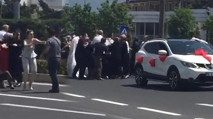 Her şey karıştı! Damat kavga etti, gelin ayırmaya çalıştı