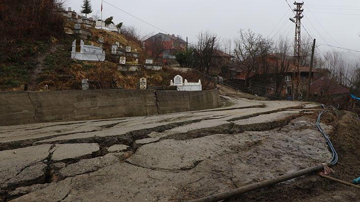 Heyelan nedeniyle zarar gören mezarların yeri değiştirilecek