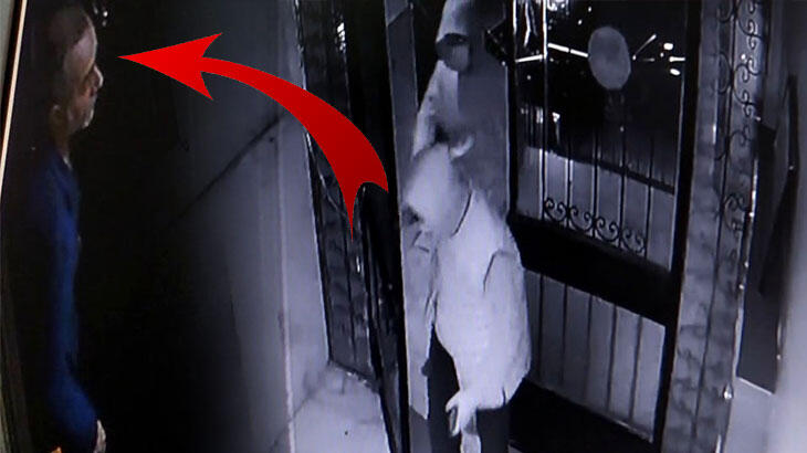 Hırsızla göz göze geldi