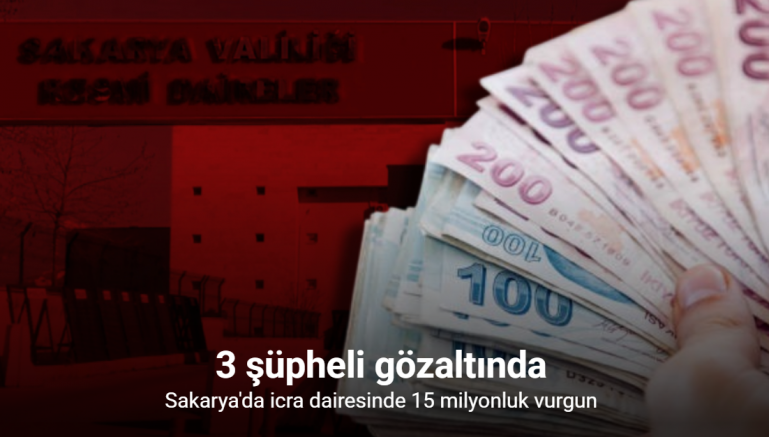İcra dairesinde 15 milyonluk vurgun
