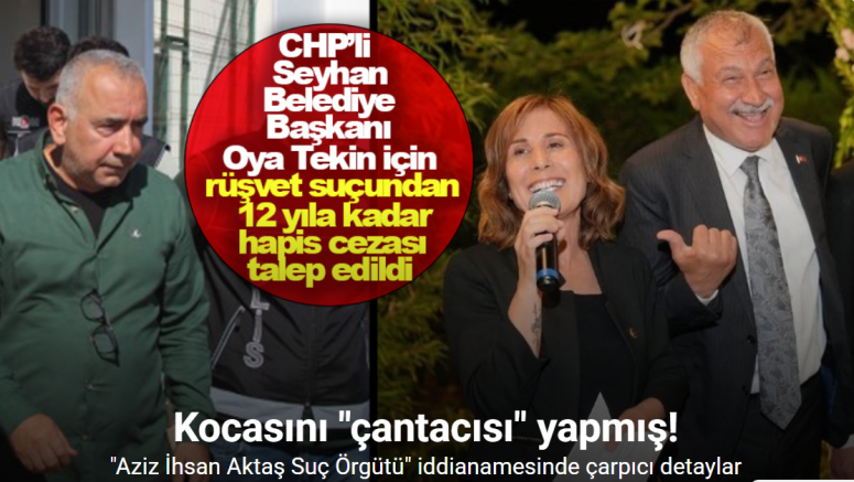 İddianameye göre Başkan Tekin kocasını