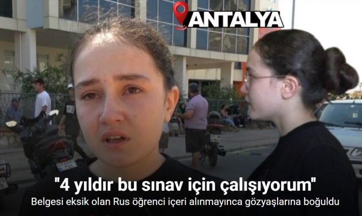 İkamet izin belgesinde uzun dönem yazmayan Rus genç kızın gözyaşları