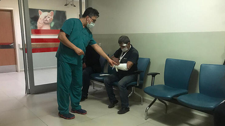 İnegöl'de kamyon kasasından düşen kişi yaralandı