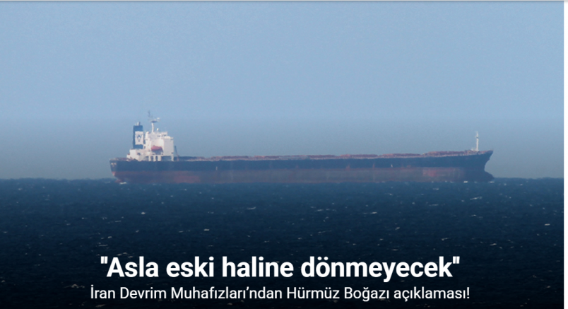 İran Devrim Muhafızları’ndan Hürmüz Boğazı açıklaması