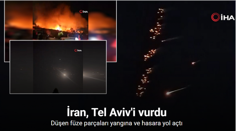 İran, Tel Aviv'i vurdu