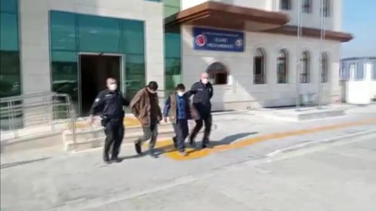 İş yerinden kalorifer peteklerini çalmaya çalışan 2 kişi yakalandı