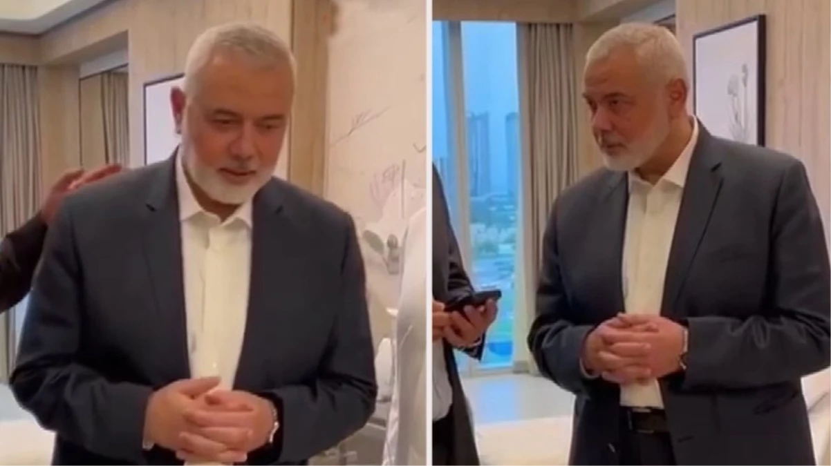 İsmail Heniyye'nin oğullarının İsrail saldırısında öldüğü haberini aldığı ana ait görüntü yayınlandı
