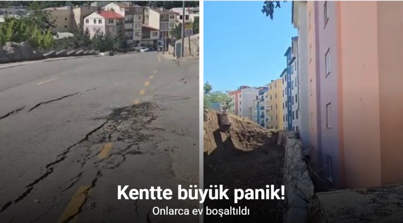 İspir’de heyelan: 70 ev boşaltıldı