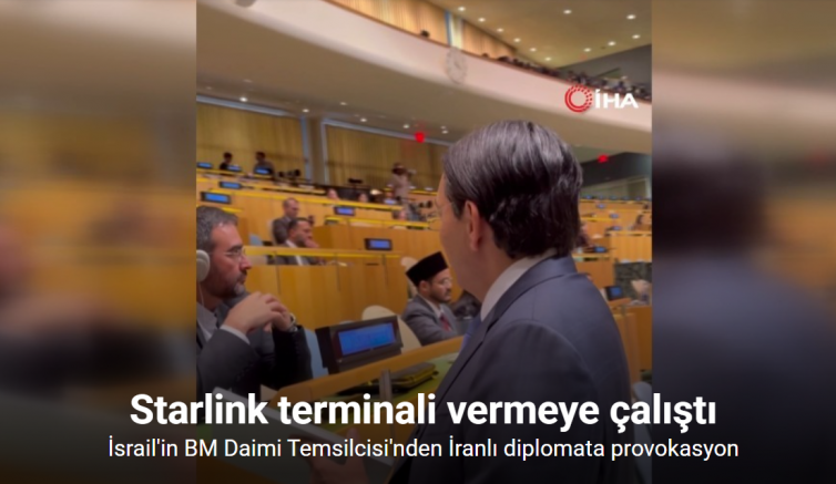 İsrail'in BM Daimi Temsilcisi'nden İranlı diplomata provokasyon