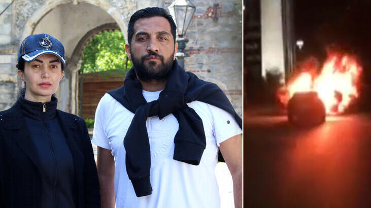 İsrail Konsolosluğu’nun önünde arabalarını yakan o çift konuştu: Neden yaptık?