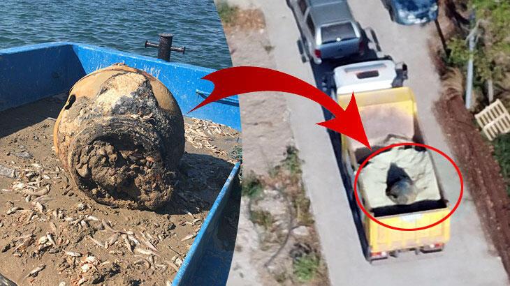 İstanbul Boğazı'nda balıkçı ağına takıldı! 'Patlama olabilir diye komple sahili kapattılar'