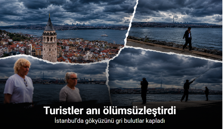 İstanbul’da gökyüzünü gri bulutlar kapladı