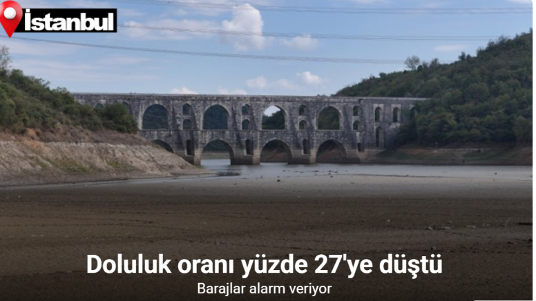 İstanbul’da hafta sonu yağış uyarısı öncesi barajlardaki son durum