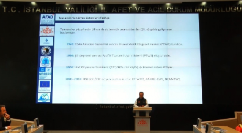 İstanbul’da tsunami erken uyarı ve tahliye planlama toplantısı yapıldı