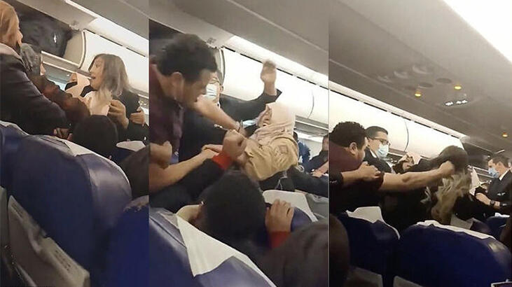 İstanbul uçağında şoke eden anlar! Uçuş saatlerce gecikmişti