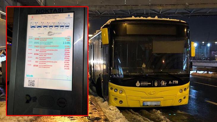 İstanbul'da İETT çalışmadı, ekranlar iptal yazısıyla doldu