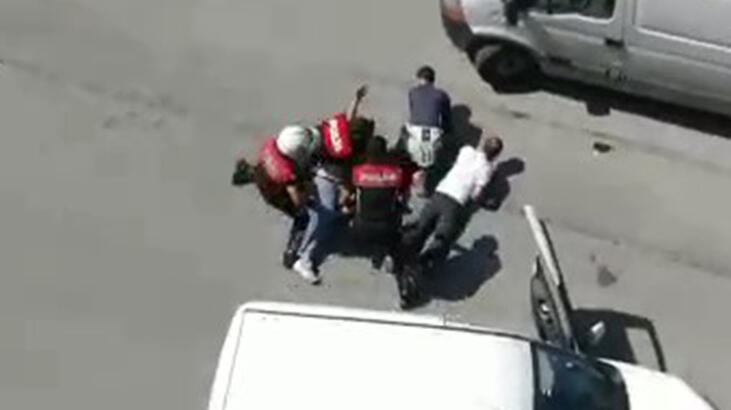 İstanbul'da operasyon! Yola döküldü, polis süpürgeyle topladı