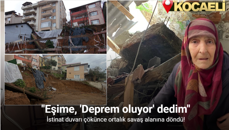 İstinat duvarı çökünce ortalık savaş alanına döndü