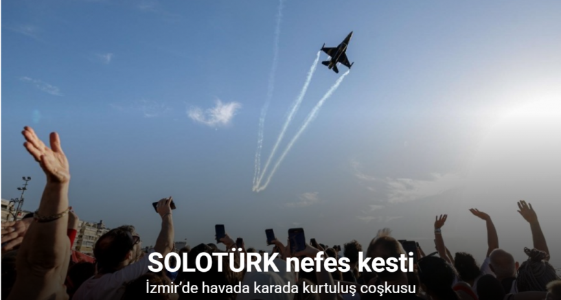 İzmir’de havada karada kurtuluş coşkusu
