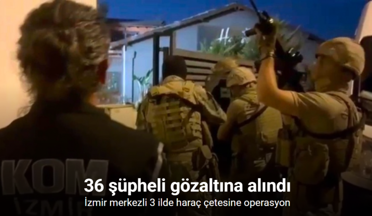 İzmir merkezli 3 ilde haraç çetesine operasyon