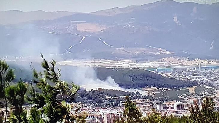 İzmir'de makilik yangını! Havadan ve karadan müdahale edildi
