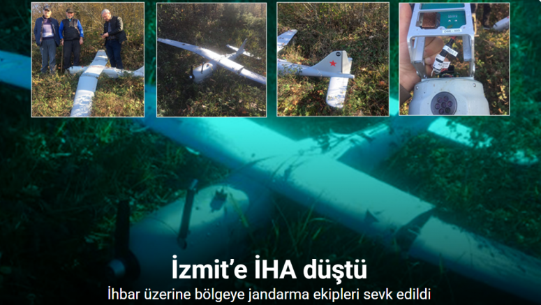 İzmit’e İHA düştü