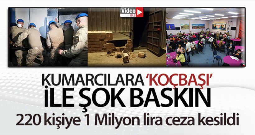 Jandarmadan duvar yıkımlı kumar baskını