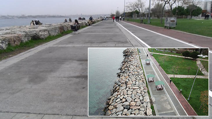 Kadıköy sahilinde tartışma yaratan çardaklar kaldırıldı