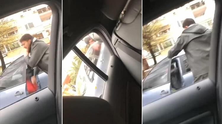 Kadıköy'de trafikte kasklı dehşet
