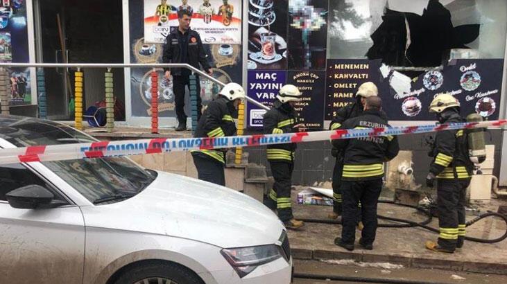 Kafede kızgın yağın bulunduğu fritöz bomba gibi patladı